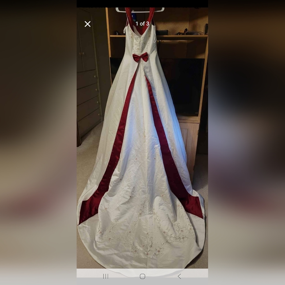 Adidas Ivory and Wine Dress